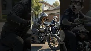 Thumbnail: Fake Police Wolf Gets Caught! 🐺🚔 | Brave Dog Saves the Kitten #Shorts #usa #uk #police