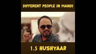 Thumbnail: Different People In Mandi |  1.5 HUSHYAAR     #shortvideo