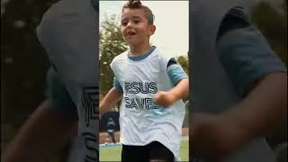 Thumbnail: In case you didn't know... JESUS SAVES. #jesus #soccer #jesusisking #adorable #viral
