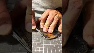 Thumbnail: Pure ASMR Leathercrafting. Edge beveling a Shell Cordovan. #edc #asmr #asmrsounds #asmrvideo