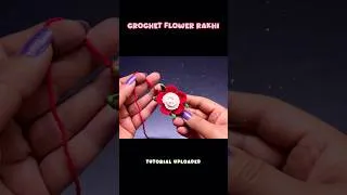 Thumbnail: Crochet Flower Rakhi #crochetrakhi #crochetflower