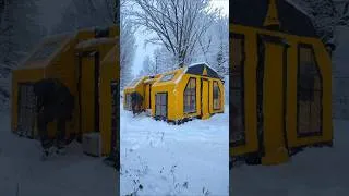 Thumbnail: Heavy Snow vs Inflatable Tent ❄️ #snowcamping #camping #forestcamping