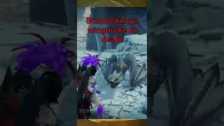 Thumbnail: How to Stunlock a Wingdrack in MH World without Your Weapon! #shorts #monsterhunterworld