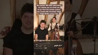 Thumbnail: Thank you so much for being here with us! Next milestone 200 000 🎉🥳#livemusic #liveconcert