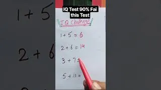 Thumbnail: 90 percent people fail this test IQ Math Test #maths #mathematics #mathtricks #shorts #shortvideo