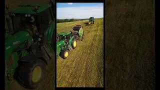 Thumbnail: Haymaking in August 23.            #farming #haymaking #johndeere