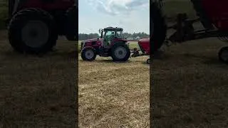 Thumbnail: Massey Ferguson SB.1436DB hammering out some thick windrows