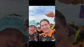 Thumbnail: 🏁 SILVERSTONE DREAM: MET LANDO + BEARMAN – BEST DAY EVER! 🤩🧡