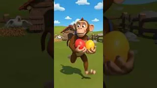 Thumbnail: Monkey Steals Chicken Eggs! 🐔🐒🥚 #animals