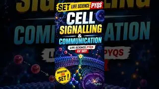 Thumbnail: SET Life Science | Exam में पूछे गए PYQs 🔥 | Cell Signalling & Communication #biology  #studyhacks