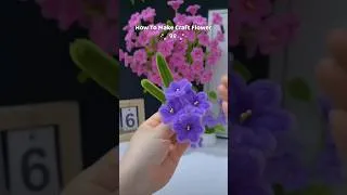 Thumbnail: Simple DIY flower craft using pipe cleaners for beginners! #craftshorts #pipecleanerflowers #easydiy