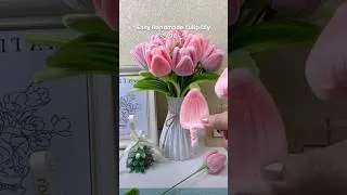 Thumbnail: How to Make Easy Tulip Leaves with Pipe Cleaners | Easy Pipe Cleaner Leaves DIY #easycraft #handmade