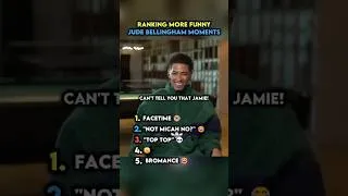 Thumbnail: Ranking MORE Funny Jude Bellingham Moments #bellingham #football #shorts