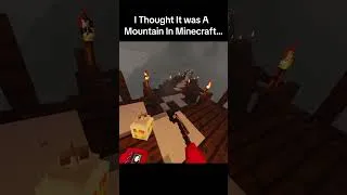 Thumbnail: I Thought It Was A Mountain In Minecraft VR... #minecraft#minecrafthorror #godzilla