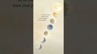 Thumbnail: Even the moon doesnt rush. Trust your path and keep going. 🩵