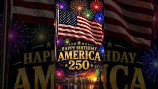 Thumbnail: 🇺🇸 Happy 250th Birthday America! 🇺🇸 #shorts #America250 #FourthOfJuly