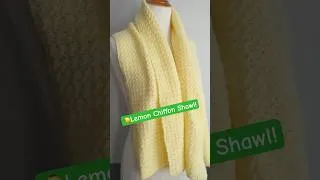 Thumbnail: 🍋Lemon Chiffon Shawl! #fiberfluxcrochet