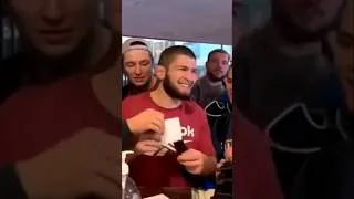 Thumbnail: Khabib was stealing Islam's packages 😂 #khabibnurmagomedov #islammakhachev #shorts #ufc #edit