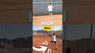 Thumbnail: High Forehand? Start HERE ✅ #tennis #tennisforehand #forehand #tennisshorts