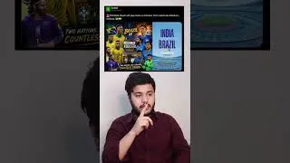 Thumbnail: India Vs Brazil, Are you excited or scared? 😮⚽️🔥