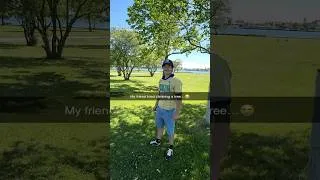 Thumbnail: My friend tried climbing a tree…😭