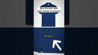Thumbnail: The polo shirt looks wrong on purpose. Why is the fabric bumpy and the back longer than the front…?