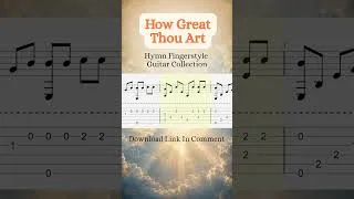 Thumbnail: How Great Thou Art Fingerstyle Tab | Hymn Fingerstyle Guitar | Acoustic Guitar