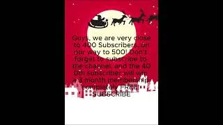 Thumbnail: If you love Christmas, Subscribe for 400