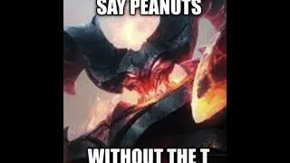 Thumbnail: say peanuts without the t