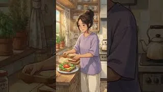 Thumbnail: Making a Sandwich with Bismillah 🥪🤲 | Beautiful Dua to Allah | Ghibli Style Animation #shorts