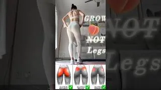 Thumbnail: Grow Glutes NOT Legs in 29s 🍑 (No Squats/Jump) #GrowGlutesNotLegs #BootyBurn #NoSquats #NoLunges