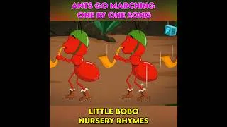 Thumbnail: Ants Go Marching One By One Song _ Little Bobo Nursery Rhymes _ Learn 1 to 10 number  #shorts