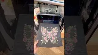 Thumbnail: Embroidery on wood 😳 # eufyMake