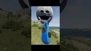 Thumbnail: MOON WAKE UP SWALLOWED MY CAR! 😱🌕💀 #shorts #moonwakeup #giantmonster #monsterattack #wtf #epicmoment