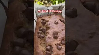 Thumbnail: Therapy is expensive so I am learning to bake #shorts #viralshorts #baking #bananabread