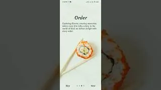 Thumbnail: Food app onboarding screen in flutter #flutterwithfun #flutterfly