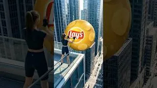 Thumbnail: 1 Million Lays Chips Drop! 🏙️🥔 #lays #asmrsounds
