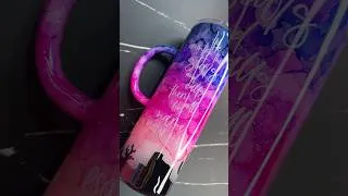 Thumbnail: Full tutorial on my channel now 💗  #resinart #diy #alcoholink