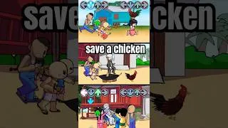 Thumbnail: FNF Sory Sory but Save a chicken - FNF Character Test Gameplay vs Playground Upin & Ipin FNF Mods