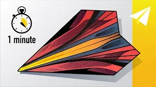 Thumbnail: FLIES OVER 100 FEET! Fold an EASY Paper Airplane — Onslaught Alpha