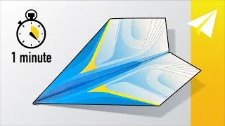 Thumbnail: Fold an EASY Glider Paper Airplane in 1 Minute!