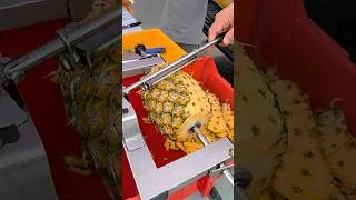Thumbnail: 🍍 WATCH THIS PINEAPPLE GET PEELED IN SECONDS! 😱🔥
