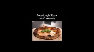 Thumbnail: Sourdough pizza in 60 seconds #shorts #pizza #sourdough #foodgeek