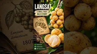 Thumbnail: Langsat The Mysterious Tropical Fruit With a 200 Year Old Story 🍈 #Shorts
