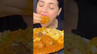 Thumbnail: Chicken Korma, Kashmiri Pulao, Raita #mukbang #kashmiripulao #chickenkorma