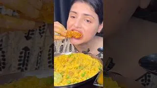 Thumbnail: Eating Khichdi with Gobi Masala #mukbang #asmrsounds #khichdi
