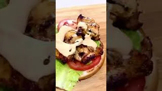 Thumbnail: Juicy Chicken Tikka Burger by Food Mahir and Gardening Ideas | Shorts