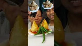 Thumbnail: SAMOSA EATING CHALLENGE WITH MY MOTHER #indianfood #indianmukbangshow #eatingshow