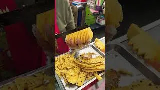 Thumbnail: crazy speed! amazing pineapple cutting skills | Thai street food