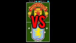 Thumbnail: Man Utd vs Aston Villa - Football Marble Race in Algodoo #Shorts